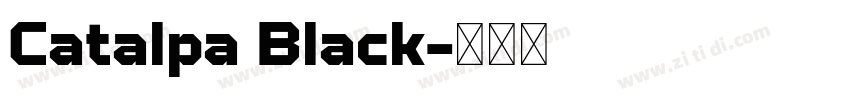 Catalpa Black字体转换